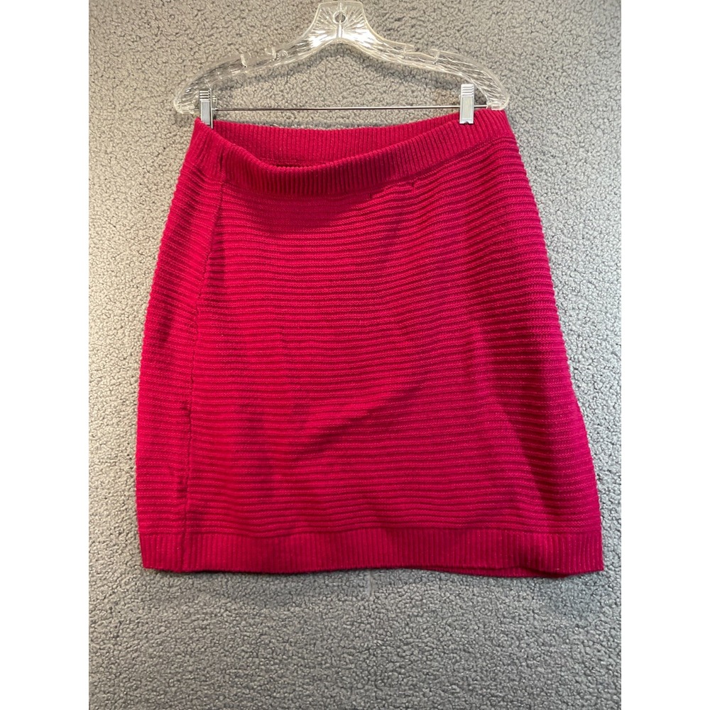 BCBG Paris Women Sweater Skirt Deep Pink XLarge